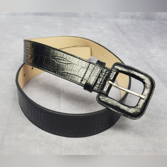 cole haan Men’s Black Leathet Dress Casual Belt size S - Picture 1 of 11